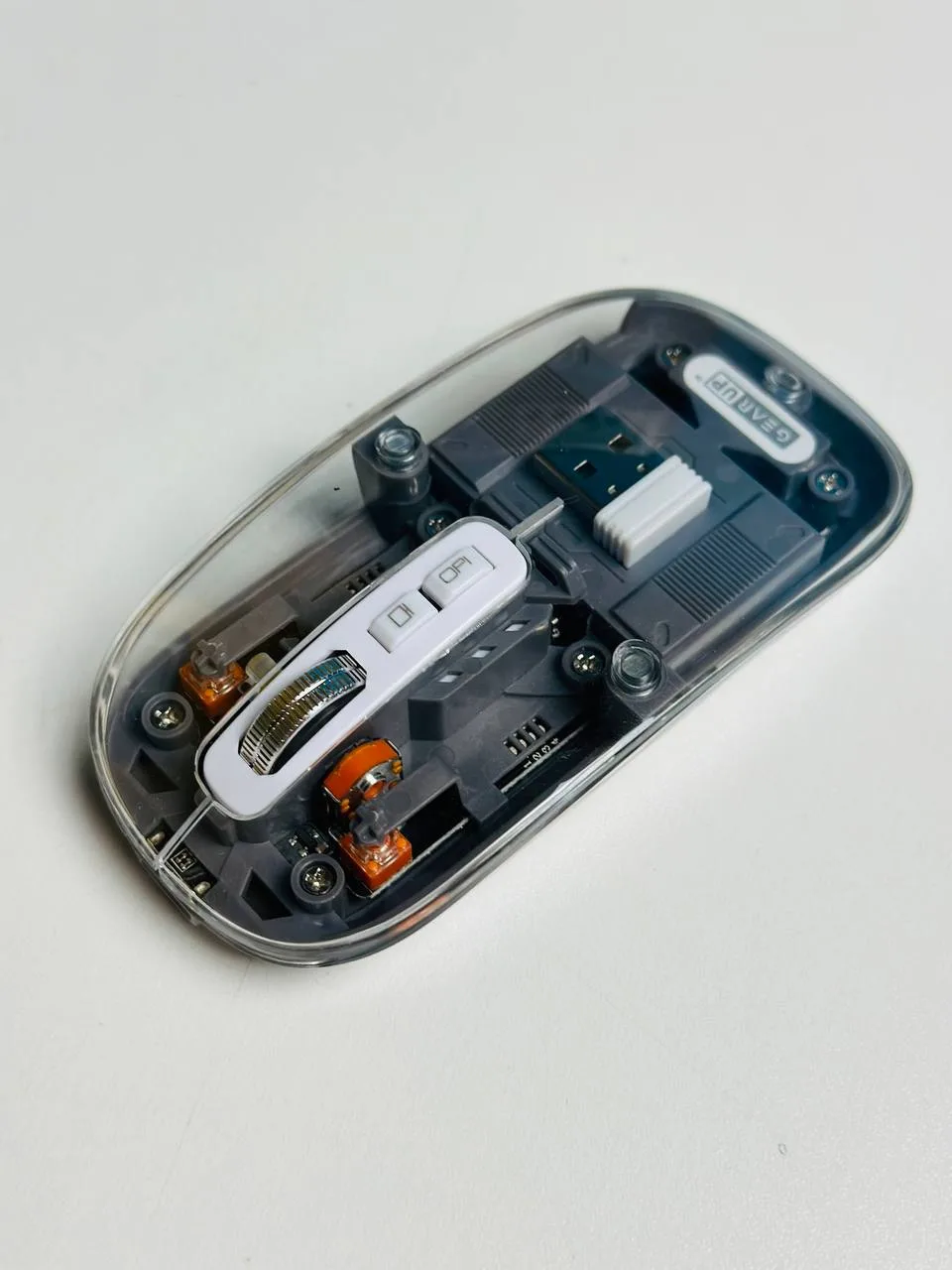 GearUP WM30 Transparent Wireless Mouse – 2.4G + Bluetooth – গ্রে কালার – ম্যাগনেটিক ও কন্ট্রোলেবল মাউস - Best Tech & Gadgets in BD | ElectroBaz GearUP WM30 Transparent Wireless Mouse বাংলাদেশ