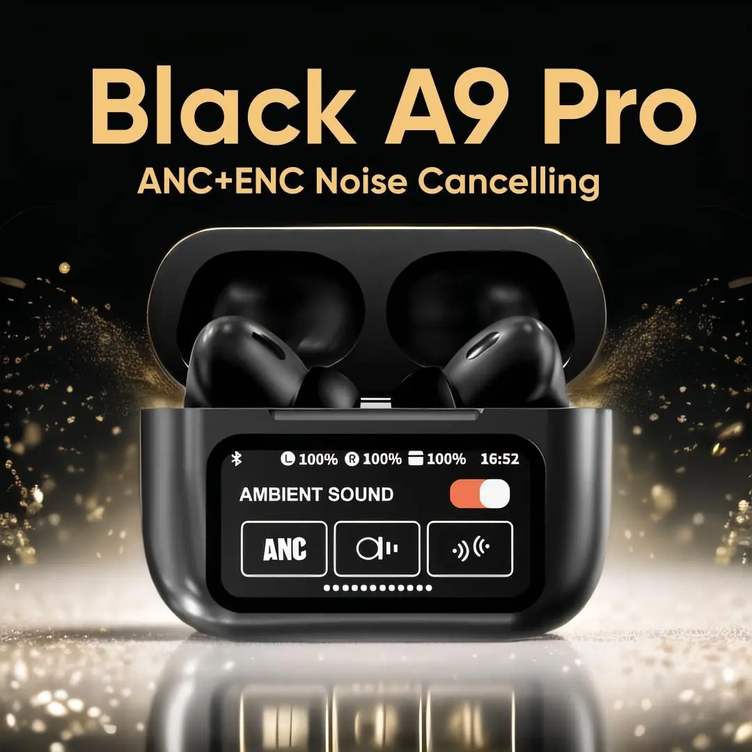A9 Pro Touch Screen Wireless Earbuds - Gadgets বাংলাদেশ